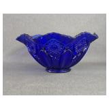 Cobalt Blue Fluted Serving Bowl