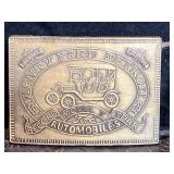 HENRY FORD AUTOMOBILES BRASS BELT BUCKLE MODEL T