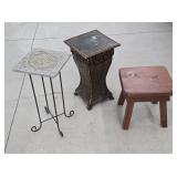 Three Small Stands / Stool
