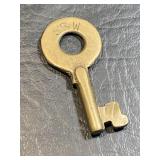 Brass SSW RR Switch Lock Key St. Louis