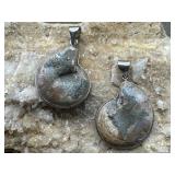 Ammonite Fossil Necklace Pendants
