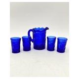 CHILDï¿½S COBALT BLUE MINIATURE TEA/LEMONADE SET