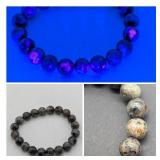 YOOLITE STONE STRETCH BEAD BRACELET