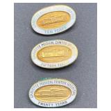 3 GRAVETTE MEDICAL CENTER HOSPITAL SERVICE PINS