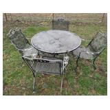 Metal Patio Table w/4 Chairs