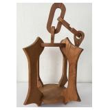 Vintage Wood MCM Hanging Plant Holder Hand