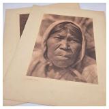 Photogravure Pair after 1924 Edward Curtis Photos