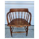 Antique Barrel Back Armchair
