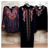 Ladies Embroidered Tops w/ Coverup L/ 1X