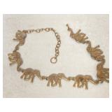 BRASS ELEPHANT BELT LADIES FASHION BELT