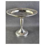 Sterling Weighted Royal Rose Pedestal Compote