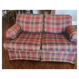 Plaid Loveseat See Photos For Damage