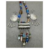 Tribal Beaded Necklace & Earrings