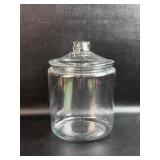 Large Clear Glass Cookie Jar