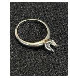 14K Gold Ring , No Stone, 2.6g Unmarked , Tests