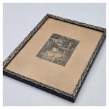 Antique H. Haley "A Quiet Pool" Etching Print