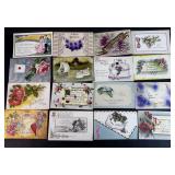 Antique Postcards Birthday Printed in Germany &
