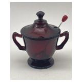 VINTAGE ANCHOR HOCKING ROYAL RUBY RED GLASS