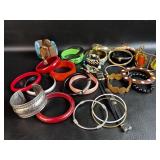 Fashion Bracelets Lucite/ Plastic, Wood +