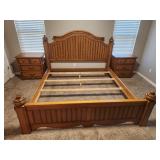 King Size Bed Frame & Matching Nightstands