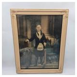 Vintage "George Washington as a Mason" Print