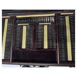 Briefcase w/ Antique Optical Lenses Salesman