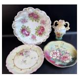 VTG Hand Painted Porcelain Small Vase Has Damage