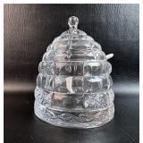 Crystal Beehive Honey Jar