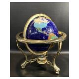 Tabletop Globe Semi Precious Stones