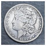 1881 ï¿½Sï¿½ Morgan Silver Dollar