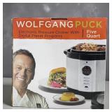 5 Quart Wolfgang Puck Electronic Pressure Cooker.