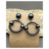 Sterling Tribal Earrings