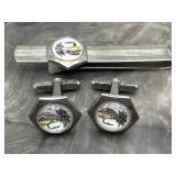 Fly Fishing Cufflinks & Money Clip