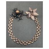 Vintage Copper Choker, Pendant & Brooch