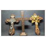 Polished Bronze Standing Stations of the Cross &