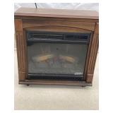 ELECTRIC FIREPLACE FAUX LOG SPACE HEATER WORKING