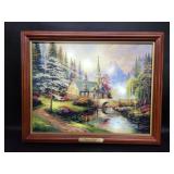 Thomas Kinkade Illuminated Print Dogwood Chapel