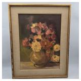 Floral Still Life Painting on Canvas