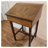 Vintage Schoolmaster Style Flip-Top Desk