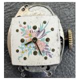 VTG Elgin Movement w/ Floral Face 661 Parts/