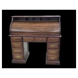 Modern Roll-Top Desk Work Station