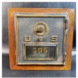 Antique U. S. Combination Mail Box Bank