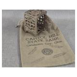 Old Coin Bank & Bank Bag - Oklahoma City