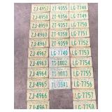 31 NOS OKLAHOMA LICENSE PLATES 1975 & 77 OKLAHOMA