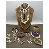 Sea Shells, MOP, Heishi Beads, Shell Chips , Bone