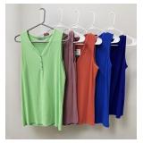 4 Ladies Tank Tops 3 Large 1 Medium