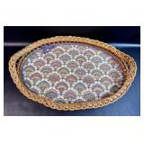Handcrafted Wicker Tray from Steelville  Missouri