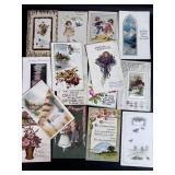Antique Postcard Lot Unused