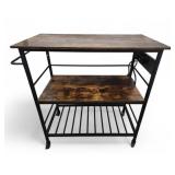 Kitchen Island Cart with Charge Station