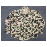 Vtg Rattlers Brand Camouflage Shirt Flannel